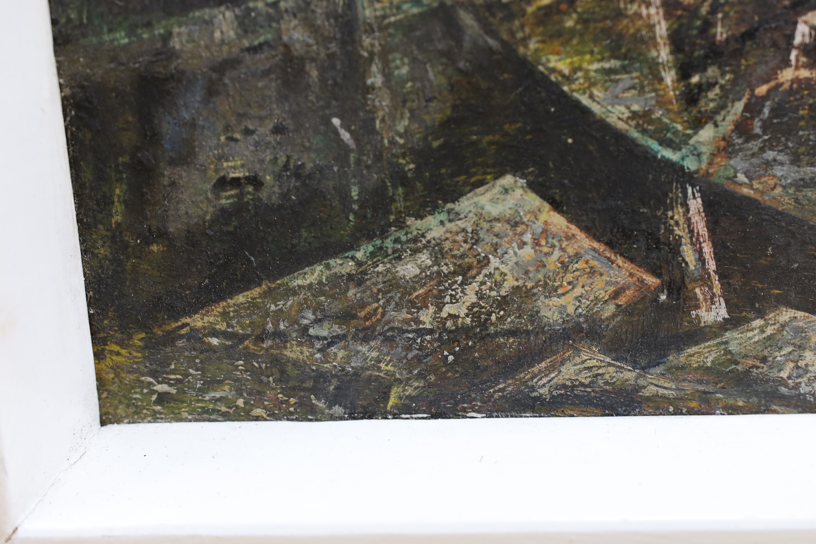 Lena George, oil on board, 'Lamorna', signed verso, 44 x 59cm